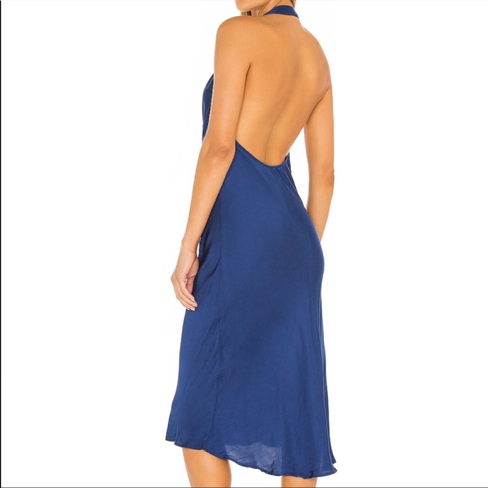 ❌SOLD❌ Young, Fabulous & Broke Rebel Satin Halter Dress